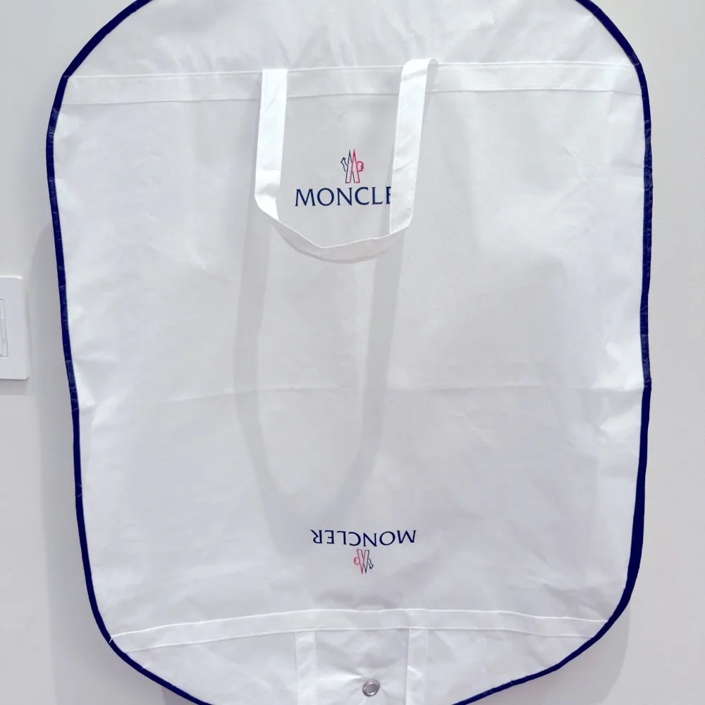 Moncler Garment Large Case Travel Suit/ Jacket Bag White 35 x 25 Feet